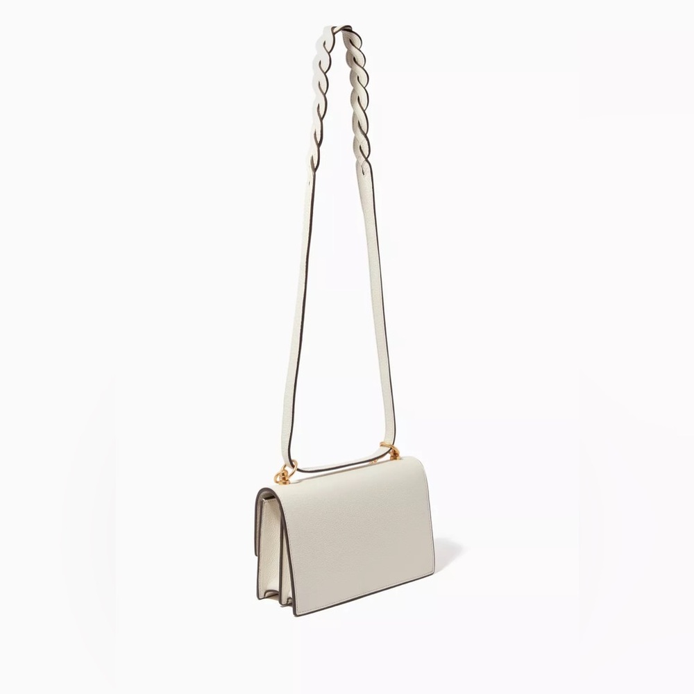 Tory Burch Miller Braided Strap Convertible Shoulder Bag - Ivory - Picture 10 of 10